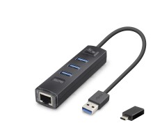 Usb Type-c 3.2 Gen1 Hub Ethernet Gigabit 4 Port Siyah RJ4503