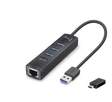 Usb Type-c 3.2 Gen1 Hub Ethernet Gigabit 4 Port Siyah RJ4503