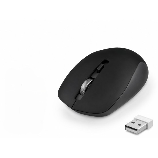 toptan-xml-dropshipping-Plus Sessiz Kablosuz Mouse 2.4 Ghz 1600 Dpı Siyah S1000