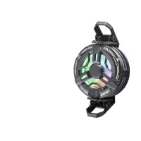 Manyetik Klipsli Telefon Soğutucu Fan Rgb Isı Göstergeli Siyah S38