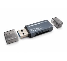 Usb Type-C 3.2 Gen1 Sd Microsd Kart Okuyucu 5 Gbps Gri TC306AC