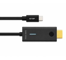 Type-c To Hdmı Görüntü Kablosu 4K 30 Hz Örgülü 1 M Gri TH03A