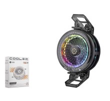 Klipsli Telefon Soğutucu Fan Rgb Isı Göstergeli Siyah TH29