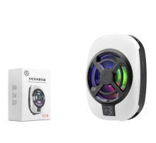 Manyetik Telefon Soğutucu Fan Rgb Isı Göstergeli Beyaz TL16
