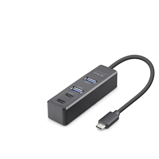 toptan-xml-dropshipping-Type-c 3.2 Gen2 Hub 4 Port 10 Gbps Siyah TU1009