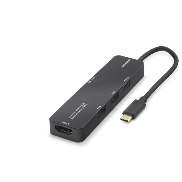 toptan-xml-dropshipping-Type-c 3.2 Gen1 Hub Pd Hdmı 4K 5 Port 5 Gbps Siyah TUH305