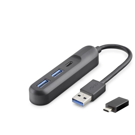 Usb Type-C 3.2 Gen1 Hub 3 Port 5 Gbps Siyah U35G05