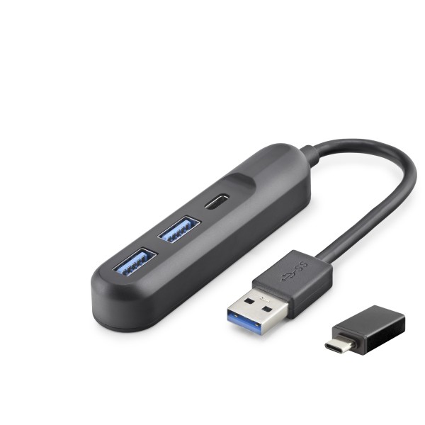 Usb Type-C 3.2 Gen1 Hub 3 Port 5 Gbps Siyah U35G05