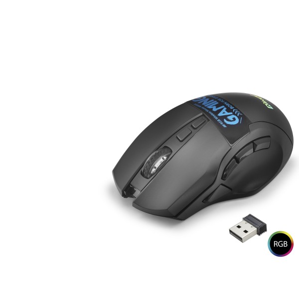 toptan-xml-dropshipping-Dual Mode Kablosuz Gaming Mouse 2400 Dpi 9 Tuş 500Hz Rgb - Siyah W10