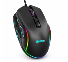 Rgb Gaming Mouse 12800 Dpi 10 Tuş Makro 1000Hz Siyah X9