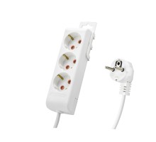 Ri-Tech Topraklı Uzatma Kablosu 3 Priz 3 M - Beyaz