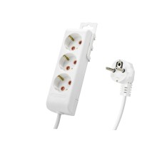 Ri-Tech Topraklı Uzatma Kablosu 3 Priz 5 M - Beyaz