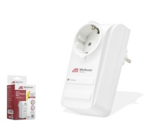 Şok Korumalı Tekli Priz - Beyaz