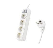 Topraklı Uzatma Kablosu 4 Priz 2 M - Beyaz 9240202