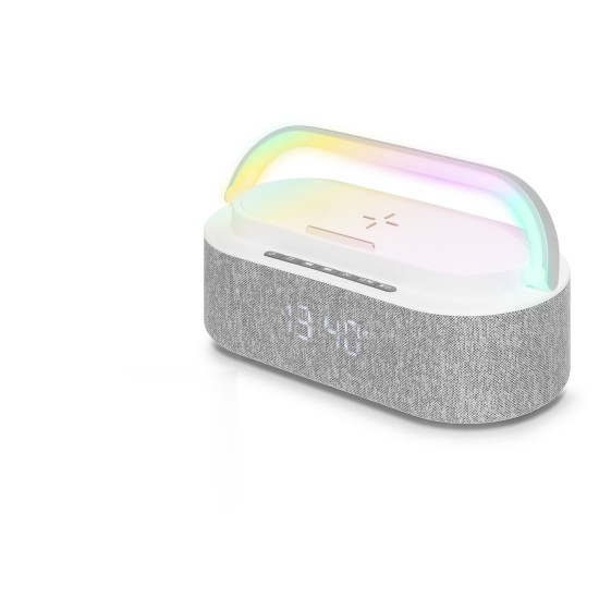 toptan-xml-dropshipping-Mini Bluetooth Hoparlör Fm Rgb - Beyaz A915