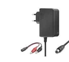 12V 1.2A 14.4W Krokodil Uç Akü Şarj Adaptörü - Siyah B5056