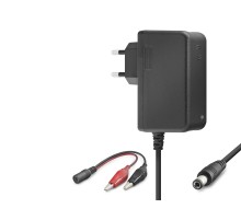 12V 1.2A 14.4W Krokodil Uç Akü Şarj Adaptörü - Siyah B5056