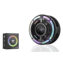 Manyetik Telefon Soğutucu Fan 15W Rgb Dijital Ekranlı Siyah CX15