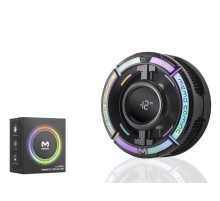 Manyetik Telefon Soğutucu Fan 15W Rgb Dijital Ekranlı Siyah CX15