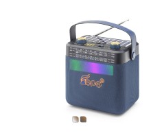 Bluetooth Fm Radyo Usb Tf Aux Solar Şarjli Rgb Çok Renkli Kamp Hoparlör FP393S