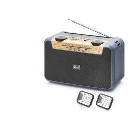 Bluetooth Fm Radyo Usb Tf Aux Solar Şarjli Çift Led Aydinlatmali Kamp Hoparlör FP397S