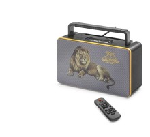 Bluetooth Nostaljik Fm Radyo Usb Tf Aux Kumandalı Taşınabilir Hoparlör - Siyah FX2506B