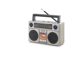 Bluetooth Nostaljik Fm Radyo Usb Tf Aux Taşınabilir Hoparlör - Bej FX2510B