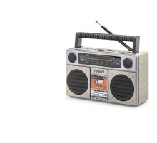Bluetooth Nostaljik Fm Radyo Usb Tf Aux Taşınabilir Hoparlör - Bej FX2510B