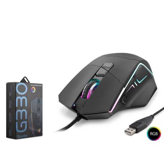 Shooter Gaming Mouse 6400 Dpi Rgb - Si̇yah G330 