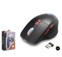 G390 Kablosuz Şarjlı Gaming Mouse 1600 Dpi Sessiz Rgb - Siyah