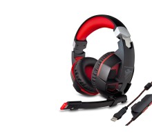 G59 Gaming Kulaklık Usb 7.1 Ps4 Uyumlu Led - Siyah Kırmızı