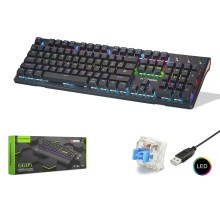 G605 Gaming Mekanik Rgb Klavye Blue Switch - Siyah