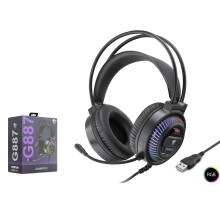 Gaming Kulaklik Usb Rgb 7.1 - Si̇yah G887