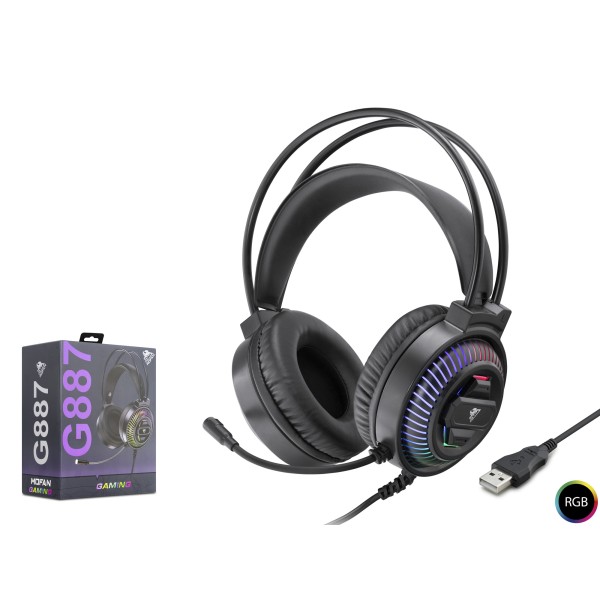 Gaming Kulaklik Usb Rgb 7.1 - Si̇yah G887