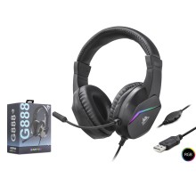 Gaming Kulaklik Usb Rgb - Si̇yah G888