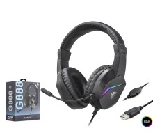 Gaming Kulaklik Usb Rgb - Si̇yah G888