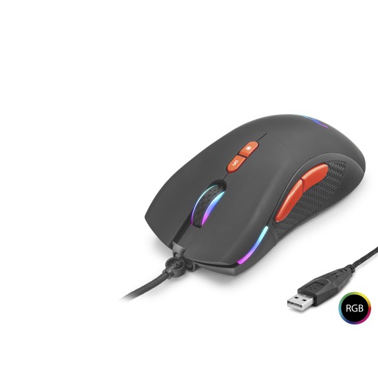 toptan-xml-dropshipping-Gaming Mouse Optik Ayarlanabilir Dpi Usb Rgb - Siyah GM180B/LA