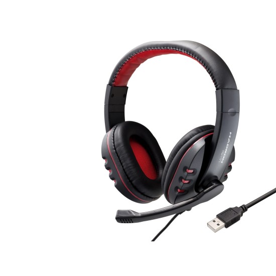 toptan-xml-dropshipping-Gaming Kulaklık Usb Ps4 Uyumlu - Siyah Kırmızı HD1171
