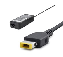 20V 4.5A 90W Laptop Adaptörü - Usb Tip Sarı Kare Uç - IBM Uyumlu - Siyah HD784