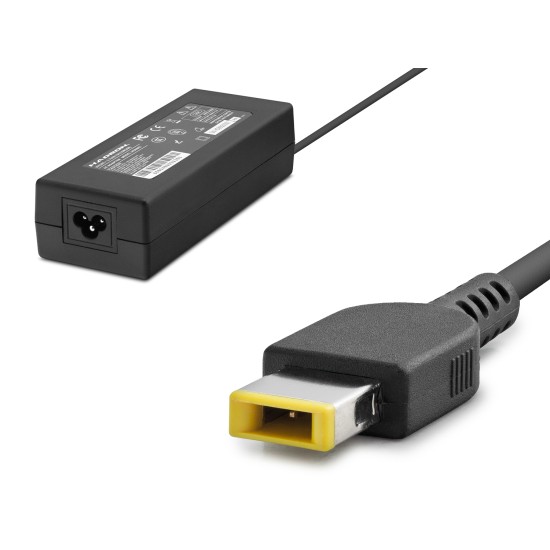 toptan-xml-dropshipping-20V 6.75A 135W Laptop Adaptörü - Usb Tip Sarı Kare Uç - Ibm Uyumlu - Siyah HD8862