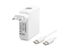 20.2V 4.3A 87W Laptop Adaptörü - Type-C - Apple Asus Dell Uyumlu - Beyaz HD8899