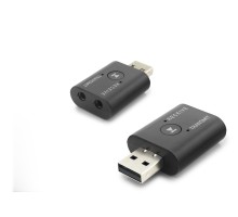 Usb Bluetooth Ses Verici + Alıcı Adaptör 2 In 1 - Siyah HD9006