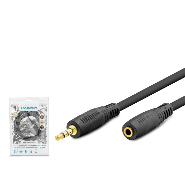 3.5 Mm Aux Uzatma Kablosu 3 M - Siyah HDX1019