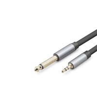 3.5Mm To 6.35Mm Gitar Kablosu 1.5 M - Siyah HDX1079