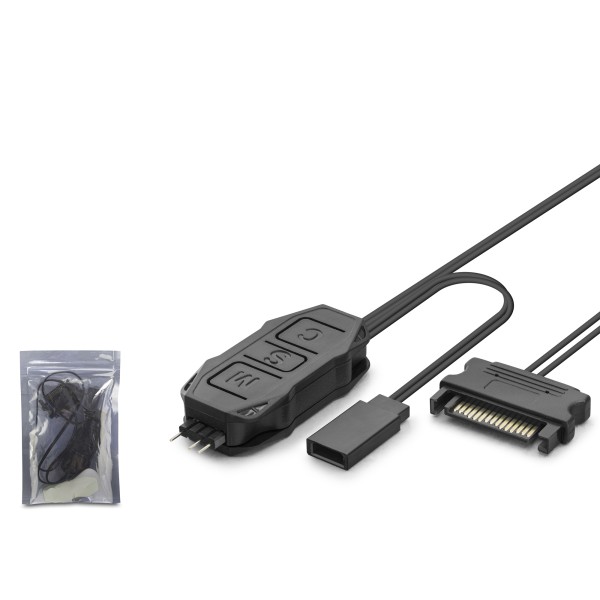 toptan-xml-dropshipping-Sata Mini Fan Argb Kontrolcüsü - Siyah HDX1082