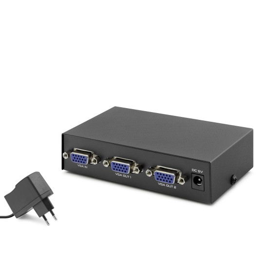 toptan-xml-dropshipping-Vga Splitter 1 In 2 Out 200 Mhz - Siyah HDX1277