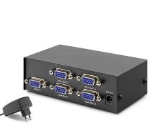 Vga Splitter 1 In 4 Out 200 Mhz - Siyah HDX1278