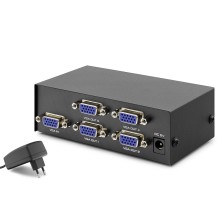 Vga Splitter 1 In 4 Out 200 Mhz - Siyah HDX1278