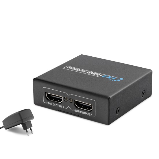 toptan-xml-dropshipping-Hdmi Splitter 1080P 3D 1 In 2 Out - Siyah HDX1284