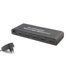 Hdmi Splitter 4K 3D 1 In 4 Out - Siyah HDX1294